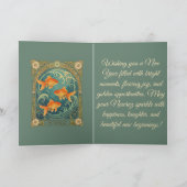 Nowruz Goudvis Van Vernieuwing Kaart (Binnen)