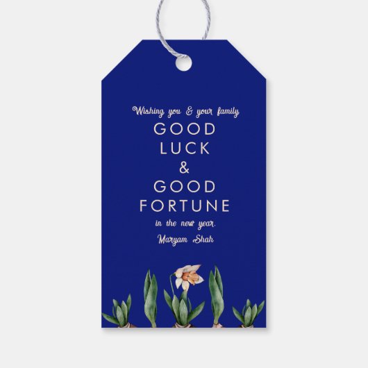 Nowruz Mobarak Spring Blossom Cadeaulabel (Achterkant)