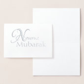 Nowruz Mubarak Perzisch Iraans Nieuwjaar Blank Fol Folie Kaarten (Display)