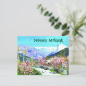 Nowruz Mubarak. Perzisch nieuwjaar Briefkaarten (Staand voorkant)