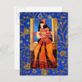 Nowruz Mubarak. Perzisch nieuwjaar Briefkaarten (Voorkant / Achterkant)