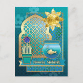 Nowruz Mubarak. Perzisch nieuwjaar Briefkaarten (Voorkant)