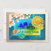 Nowruz Mubarak Perzisch Nieuwjaar Partij Kaart (Voorkant)