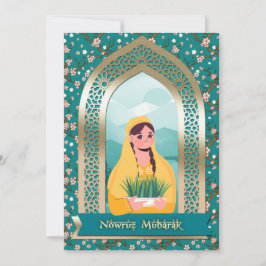 Nowruz Mubarak Perzisch Nieuwjaar Partij Kaart