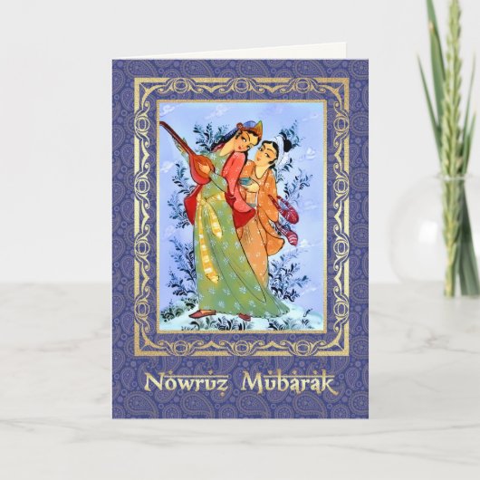 Nowruz Mubarak. Perzische nieuwjaarskaarten Kaart (Voorkant)