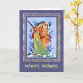 Nowruz Mubarak. Perzische nieuwjaarskaarten Kaart (Gele Bloem)