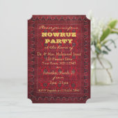 Nowruz Party Invitation Kaart (Staand voorkant)