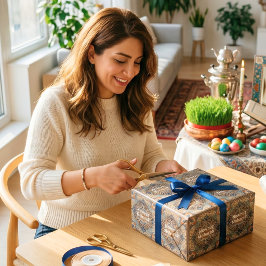 Nowruz Perzisch Nieuwjaarsdinerfeest Evenementen C Cadeaupapier