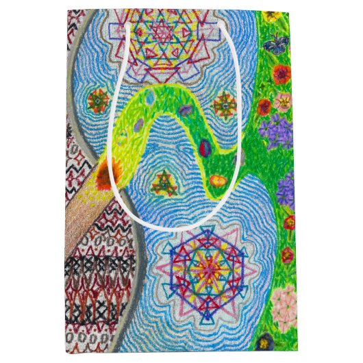 Nowruz Spring en Life Renewal Medium Gift Bag Medium Cadeauzakje (Voorkant)