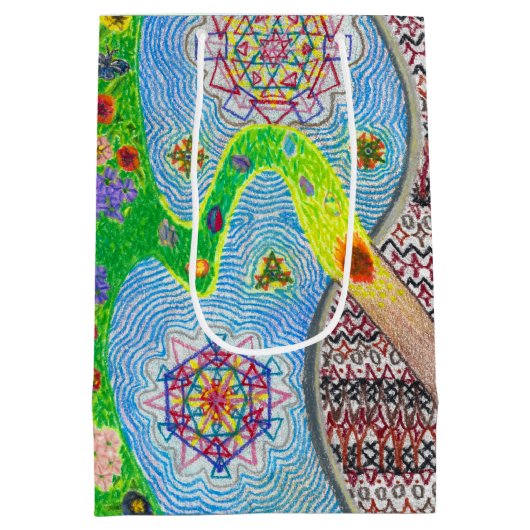 Nowruz Spring en Life Renewal Medium Gift Bag Medium Cadeauzakje (Achterkant)