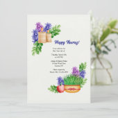 Nowruz-uitnodiging Kaart (Staand voorkant)