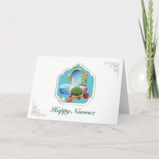 Nowruz wenskaart bedankkaart (Voorkant)
