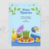 Nowruz Wenskaart Feestdagenkaart (Voorkant / Achterkant)