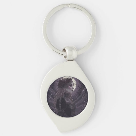 NOX FLORESCENS - Dark Gothic Queen of Roses and St Sleutelhanger (Voorkant)