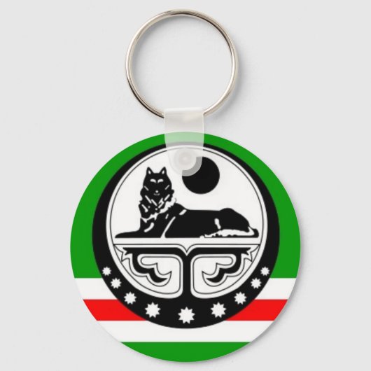 Noxchi chechen flag sleutelhanger (Voorkant)