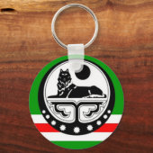 Noxchi chechen flag sleutelhanger (Voorkant)