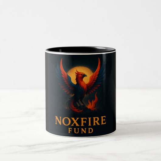 NoxFire Fund Coffee Mug Tweekleurige Koffiemok (Center)