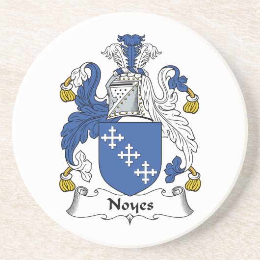 Noyes Family Crest Zandsteen Onderzetter (Voorkant)