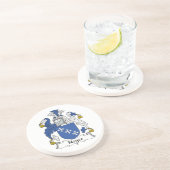 Noyes Family Crest Zandsteen Onderzetter (Zijkant)