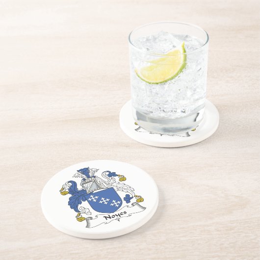 Noyes Family Crest Zandsteen Onderzetter (Zijkant)