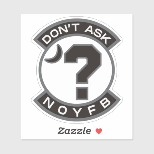 "NOYFB" Aangepast gesneden Sticker (Vel)