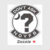 "NOYFB" Aangepast gesneden Sticker (Vel)