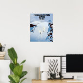 Nozawa Onsen Japan ski print. Poster (Thuiskantoor)