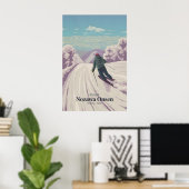 Nozawa Onsen Japan Ski Resort Reisposter Poster (Thuiskantoor)