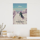 Nozawa Onsen Japan Ski Resort Reisposter Poster (Keuken)