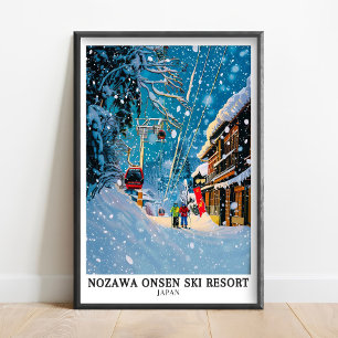 Nozawa Onsen Kunst - Nozawa Onsen Poster -Nozawaon