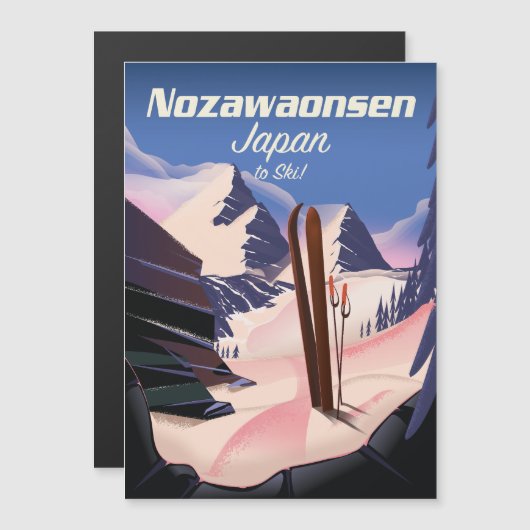 Nozawaonsen Japan om te skiën (Voorkant / Achterkant)