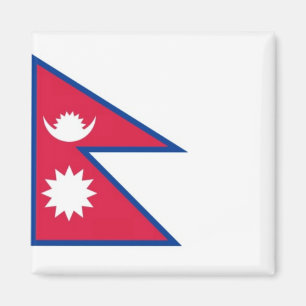 NP001 Nepalese FLAG Nepal, Fridge Magneet