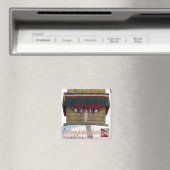 NP006 Boudhanath Stupa KATHMANDU, Nepal, Fridge Magneet (Insitu (Vaatwasser))
