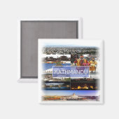 NP008 KATHMANDU, Nepal, Azië, Fridge Magneet (Voorkant / Achterkant)
