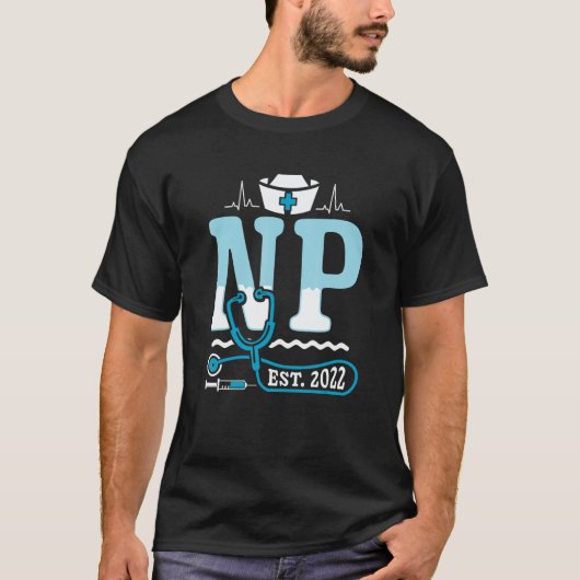NP 2022 Nurse Practitioner Medical RN Nursing Nurs T-shirt (Voorkant)