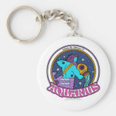 NP Aquarius 2,25-inch Basic Button Sleutelhanger (Voorkant)