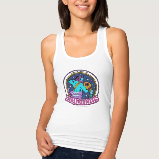 NP Aquarius Women's Slim Fit Racerback Tanktop (Voorkant)