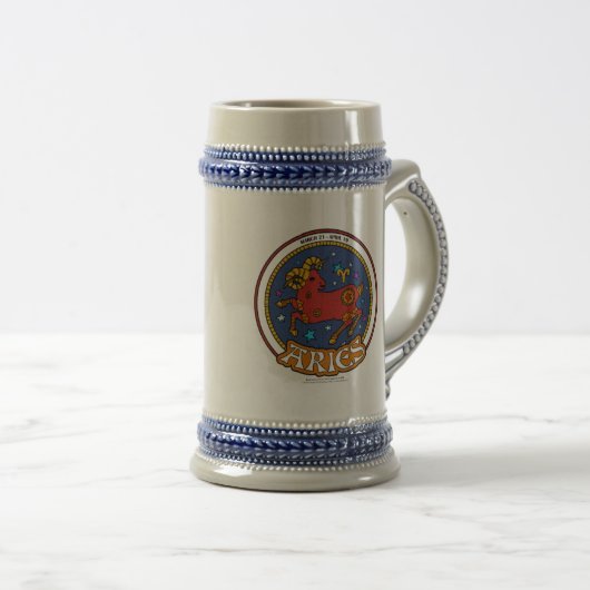 NP Aries 22oz Stein Bierpul (Voorkant rechts)