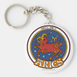 NP Aries 2,25-inch Basic Button Sleutelhanger