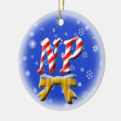 NP CANDY CANE CHRISTMAS ORNAMENT - VERANDERING (Links)