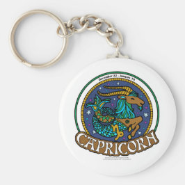 NP Capricorn 2,25-inch Basic Button Sleutelhanger