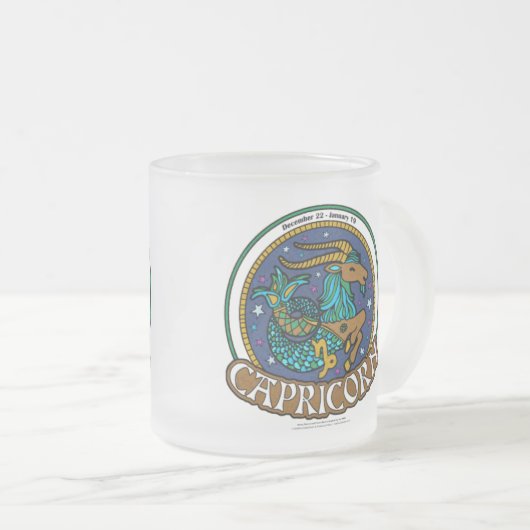 NP Capricorn Frosted Glass Mok (Voorkant rechts)