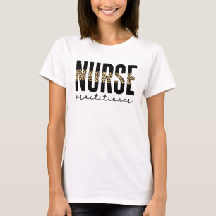 NP Cheetah Print Afstuderen voor verpleegkundigen T-shirt