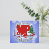 NP de Vakman van de Verpleegster van KERSTMIS Feestdagenkaart (Staand voorkant)