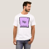 Np- geen symbool voor probleemchemie-element Funny T-shirt (Voorkant volledig)