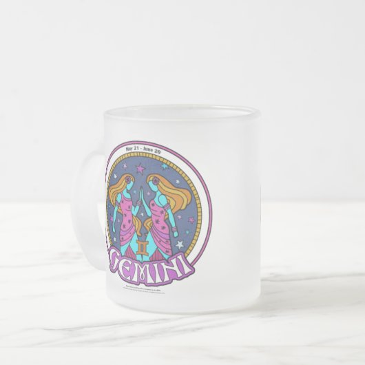 NP Gemini 10oz Frosted Glass Mok (Voorkant links)