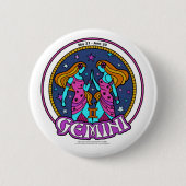 NP Gemini, 2¼ Inch Round Button (Voorkant)