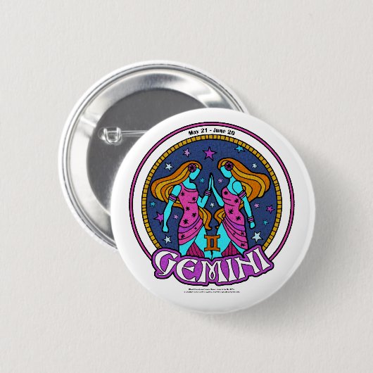NP Gemini, 2¼ Inch Round Button (Voorkant /achterkant)