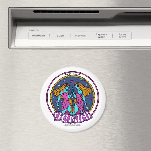 NP Gemini Large, 3-inch Round Magnet (Insitu (Vaatwasser))