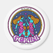 NP Gemini Large, 3-inch Round Magnet (Voorkant)